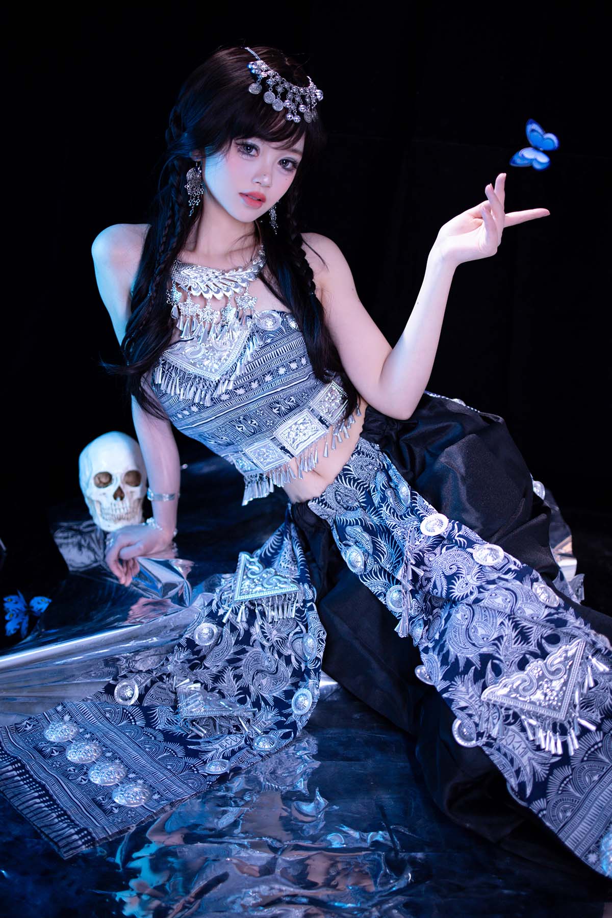千反田鹿子 – 苗疆蓝蝶 Cosplay-第1张