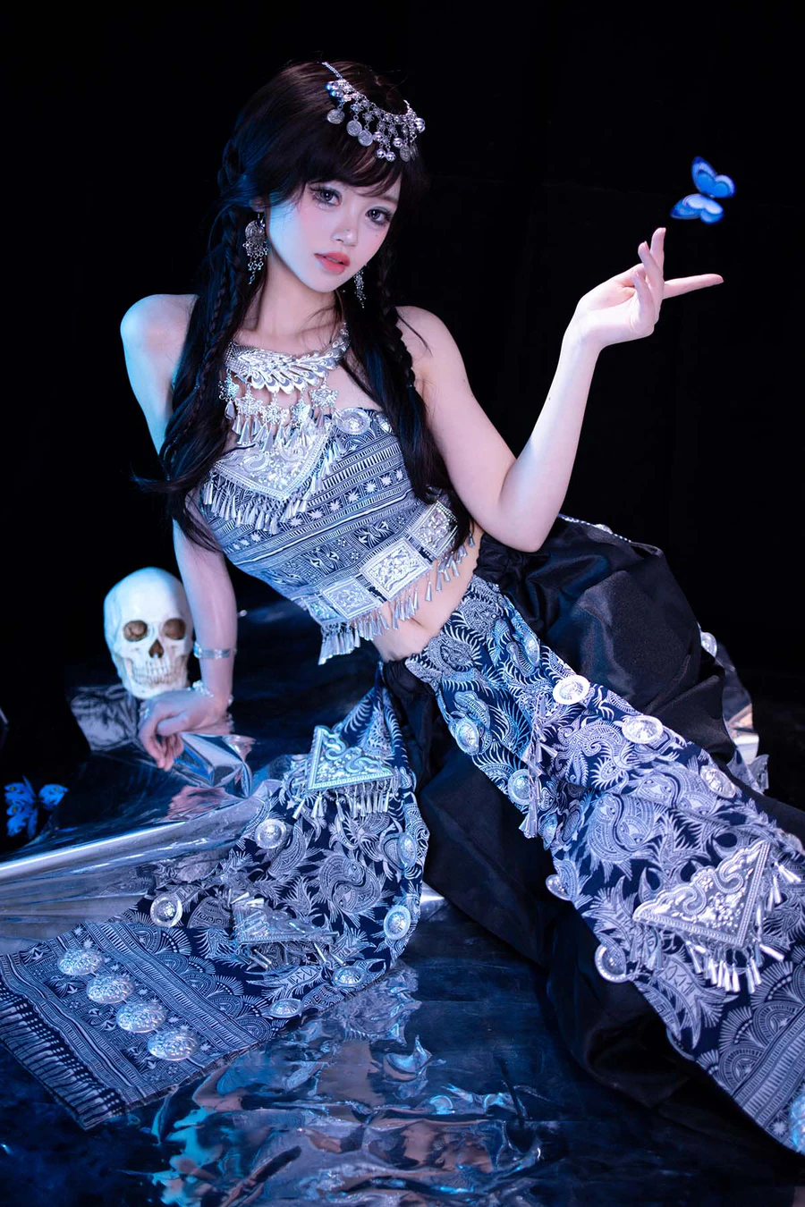 千反田鹿子 – 苗疆蓝蝶 Cosplay-第1张