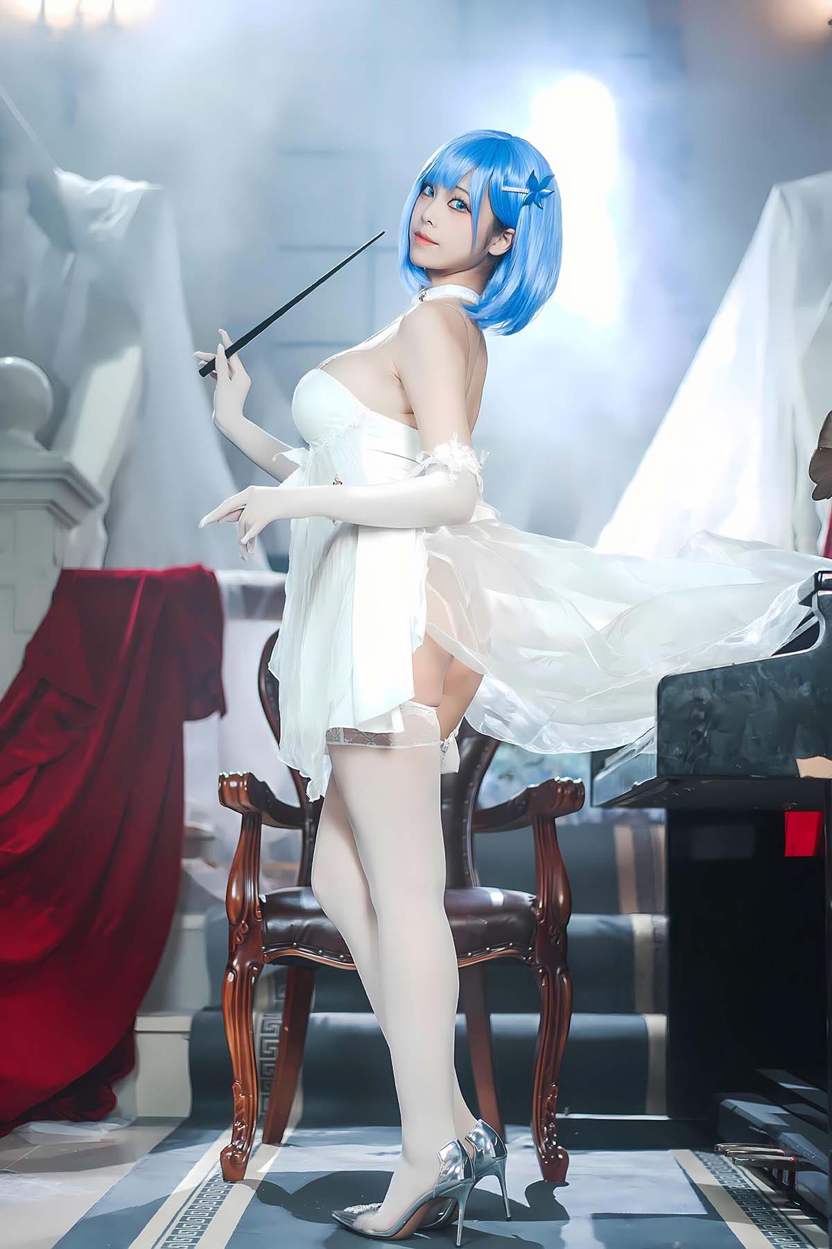 蜜汁猫裘 – 碧蓝航线 恰巴耶夫白骑兵 Cosplay-第1张