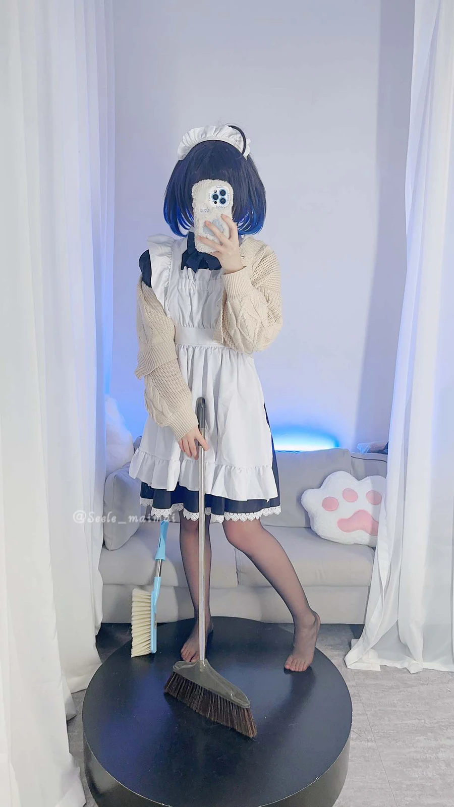Seele麦麦 – 麦麦的回忆录 希儿女仆（黑） Cosplay-第1张