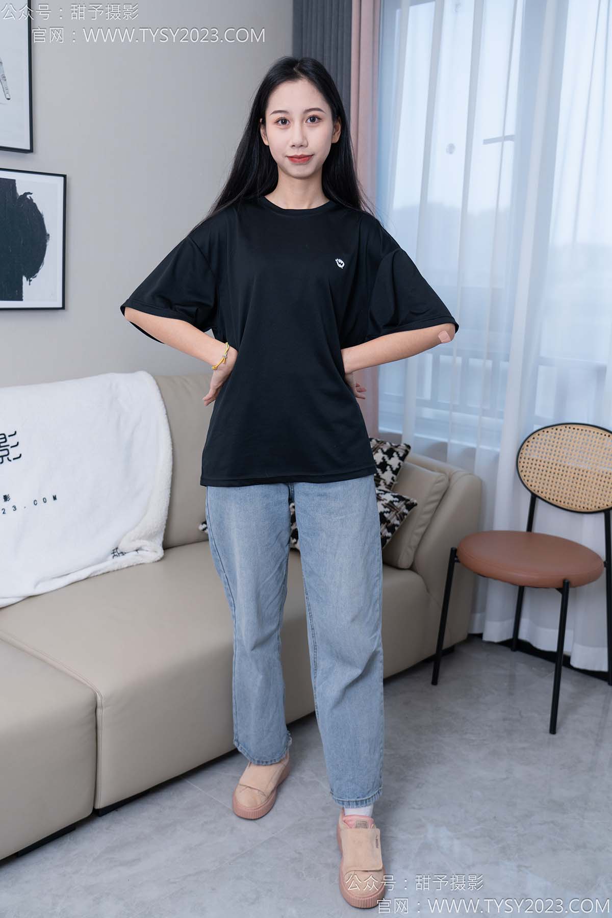 甜予摄影 NO.163 娃娃-板鞋、白棉袜、裸足 TYSY甜予摄影-第1张