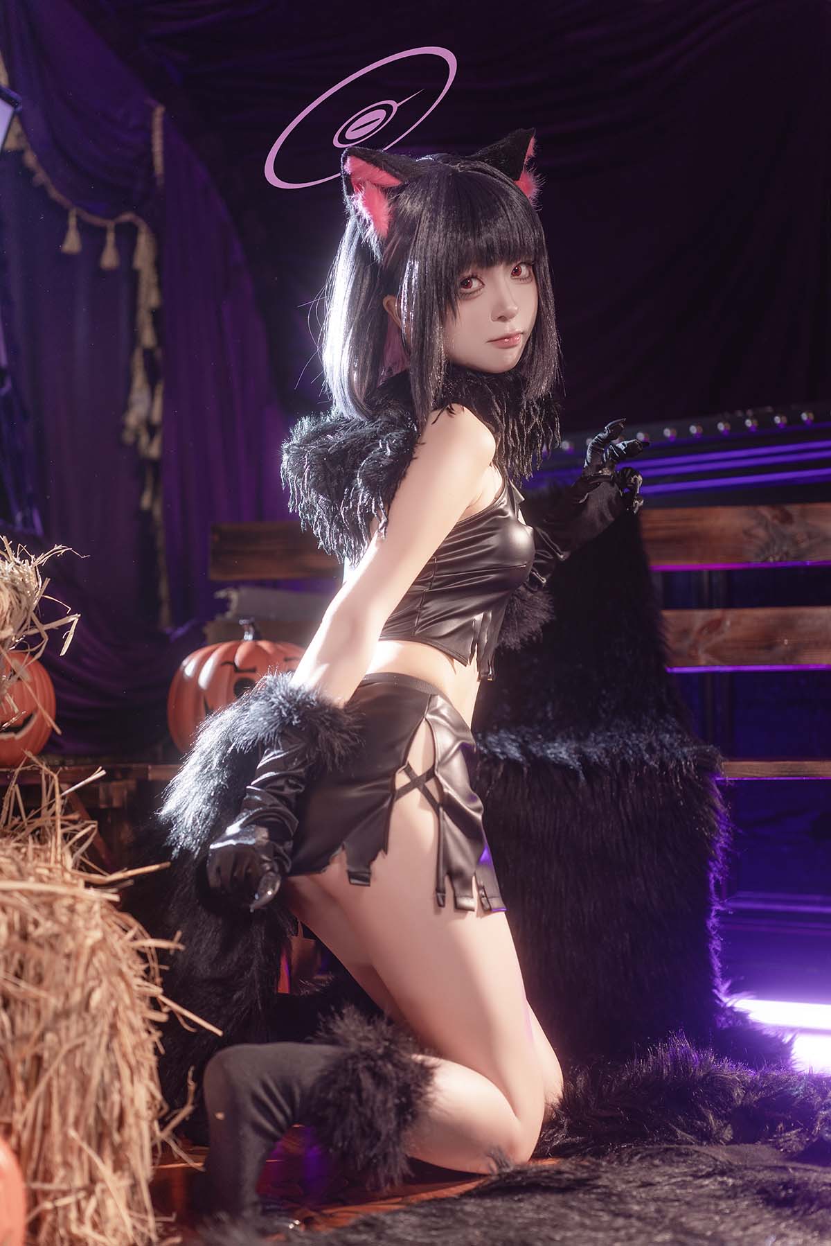 矢量鱼 – 和纱万圣节 Cosplay-第1张