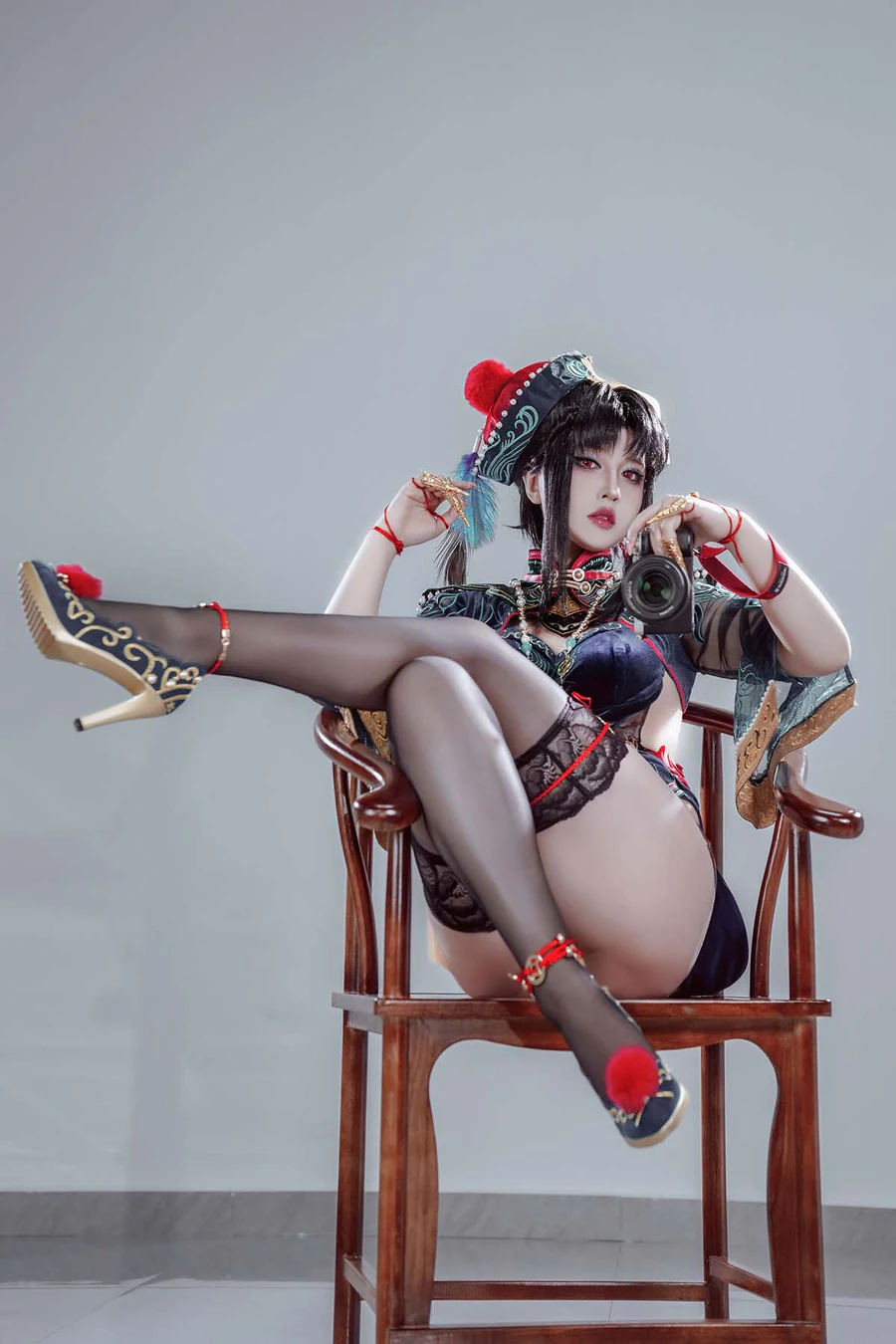 半半子 – 玉玲瓏 僵尸娘 Cosplay-第1张
