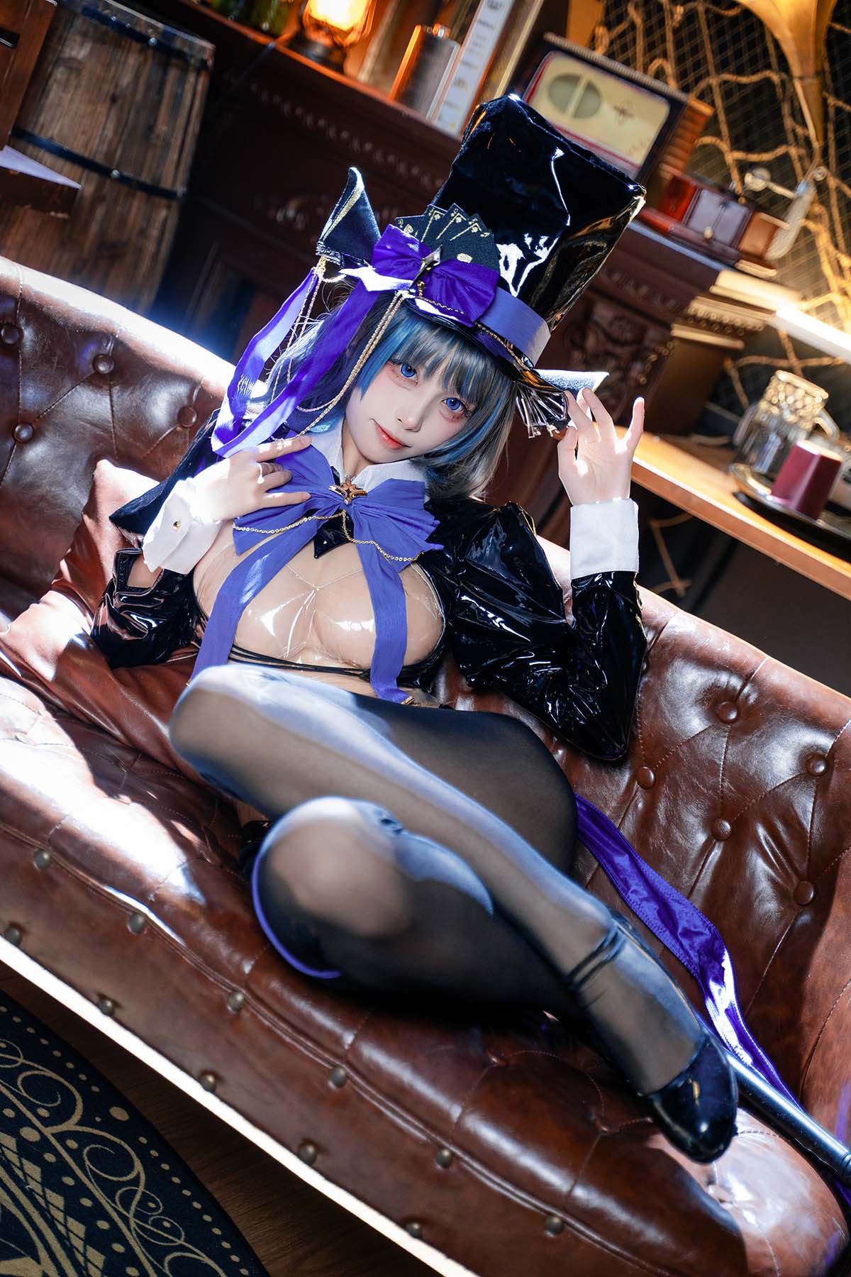 三無人型 – 碧蓝航线 柴郡绚烂夜梦 Cosplay-第1张