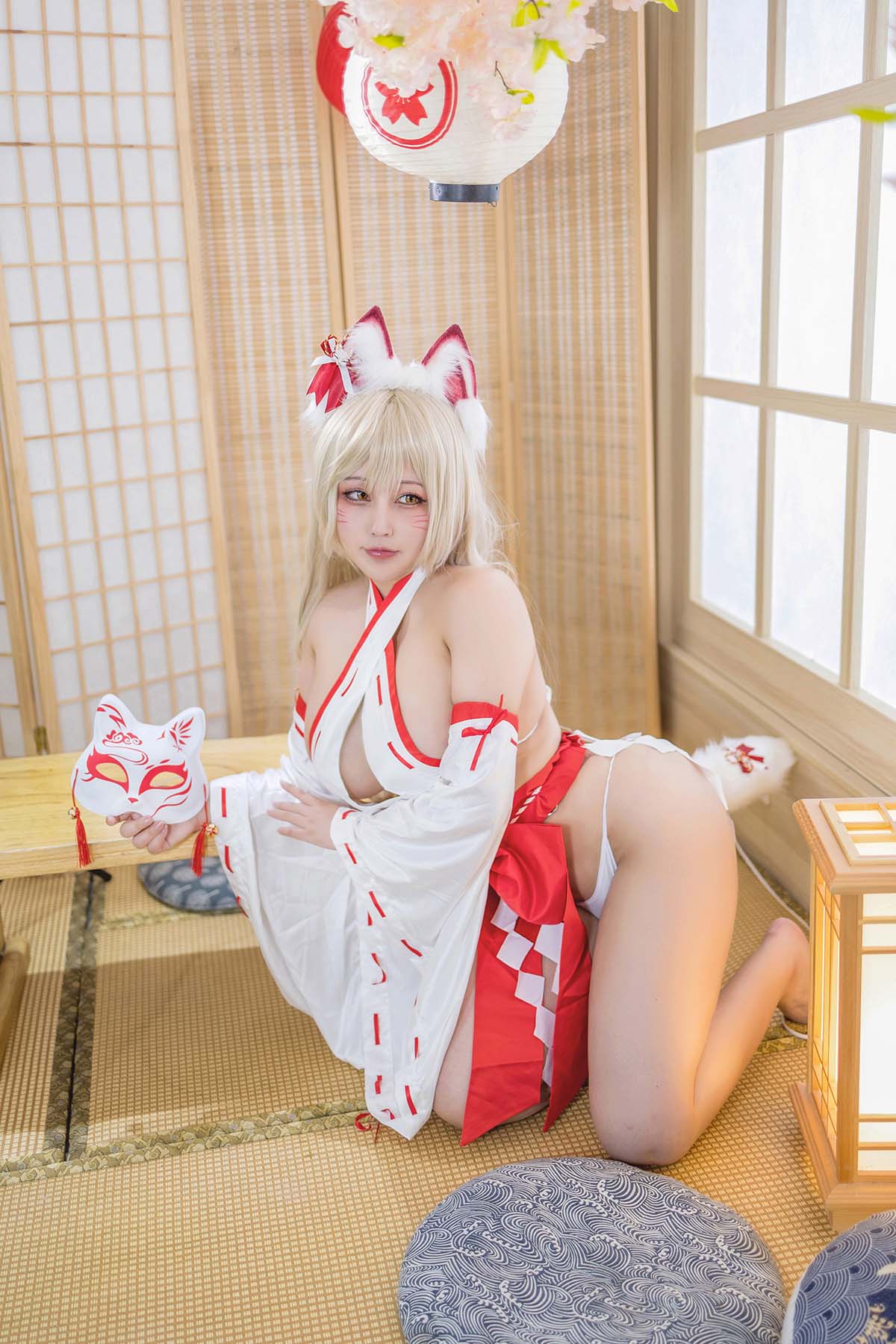 KANEKO_咔喵 – 狐狸巫女 Cosplay-第1张