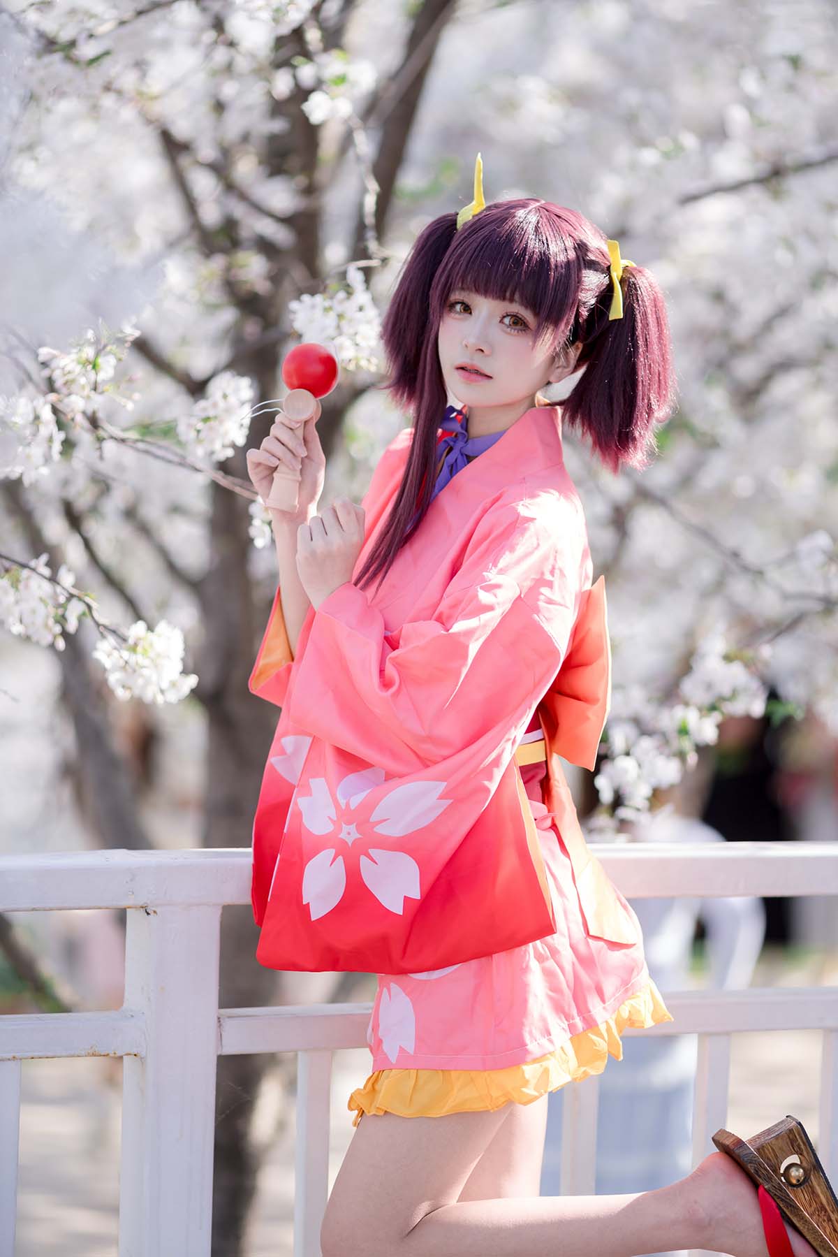 九柒喵 – 甲铁城的卡巴内利 无名 和服 Cosplay-第1张