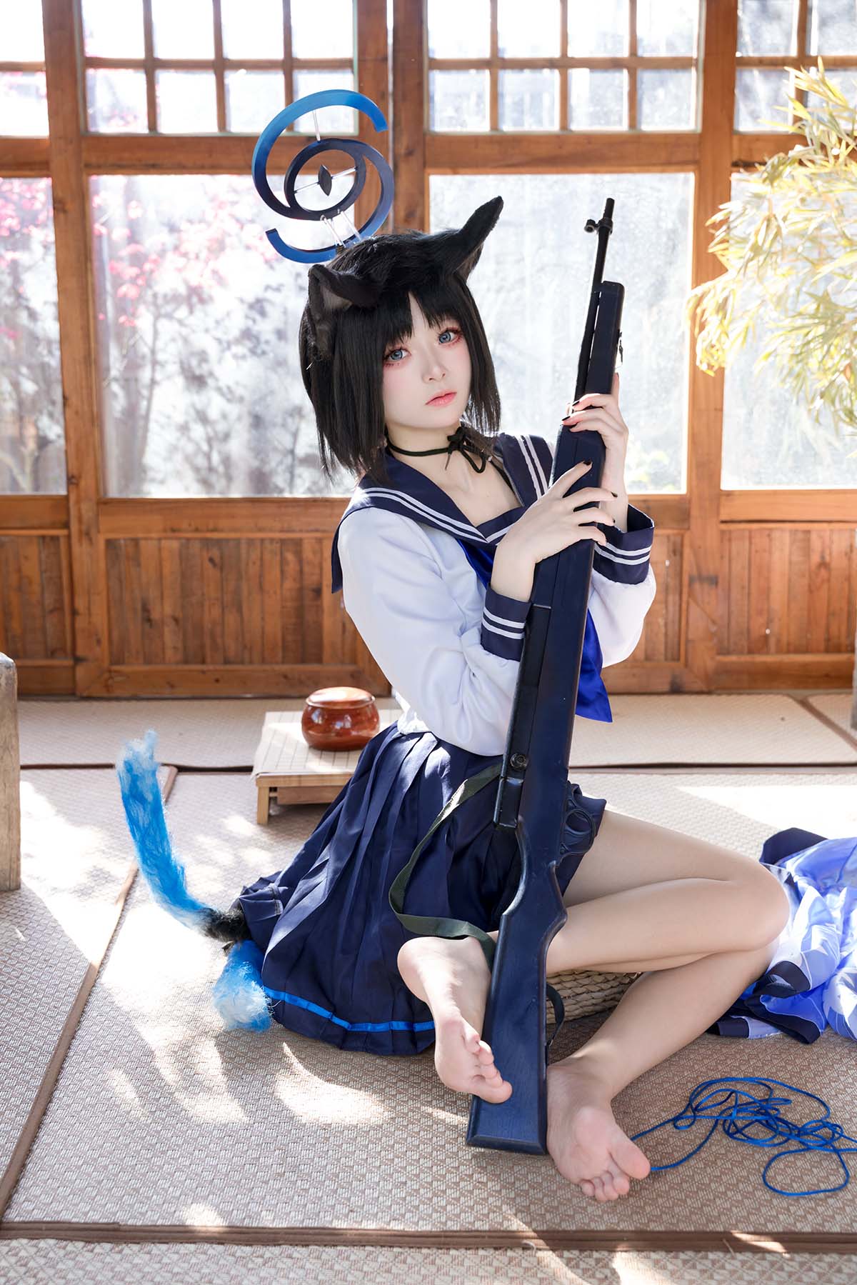 九柒喵 – 桐生桔梗 Cosplay-第1张
