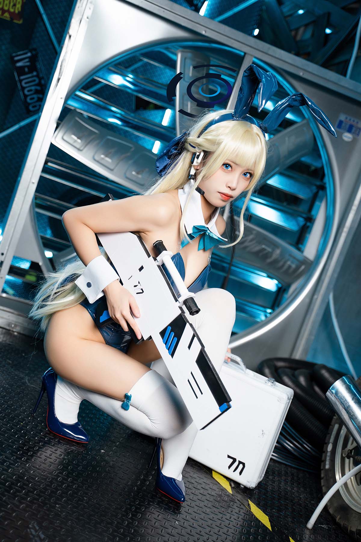 三無人型 – 蔚蓝档案 飞鸟马时兔女郎 Cosplay-第1张