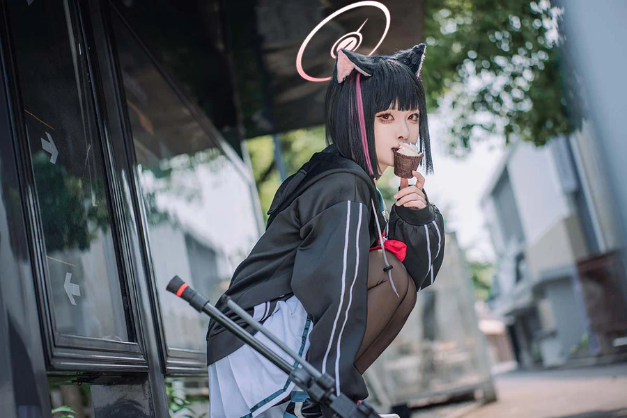 矢量鱼 – 杏山和纱 Cosplay-第1张