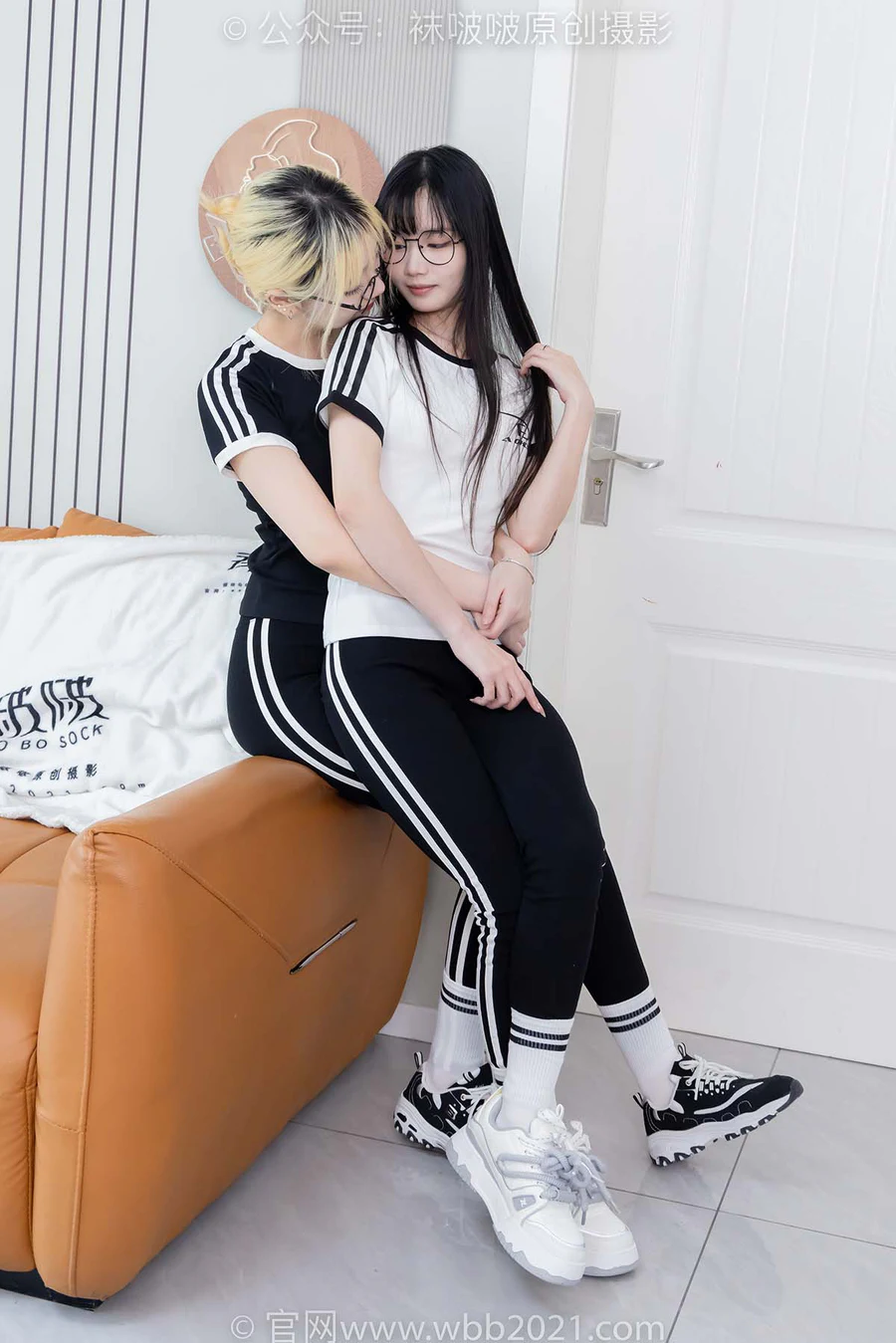 [BoBoSocks袜啵啵]NO.555 小甜豆甜甜圈-板鞋、运动鞋、白棉袜、裸足 BoBoSocks袜啵啵-第1张