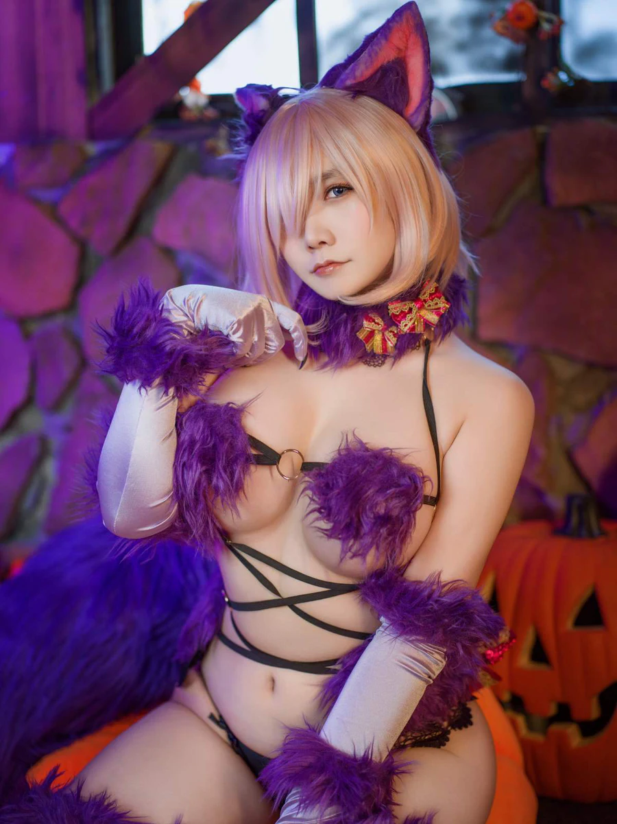 麻花麻花酱 – FGO 玛修 Cosplay-第1张