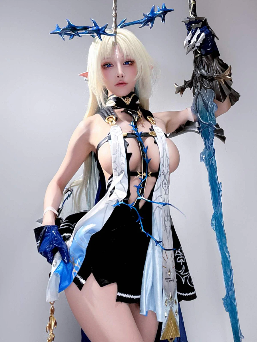 水淼aqua – 芙露德莉斯 Fleurdelys 自拍 Cosplay-第1张