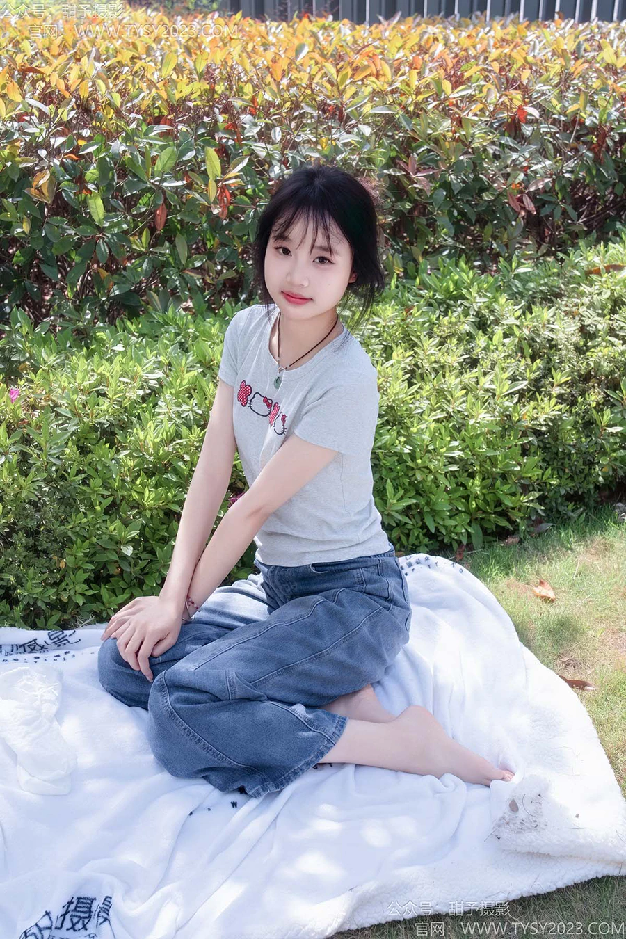 甜予摄影 NO.194 小橙子-板鞋、白棉袜、裸足 TYSY甜予摄影-第1张