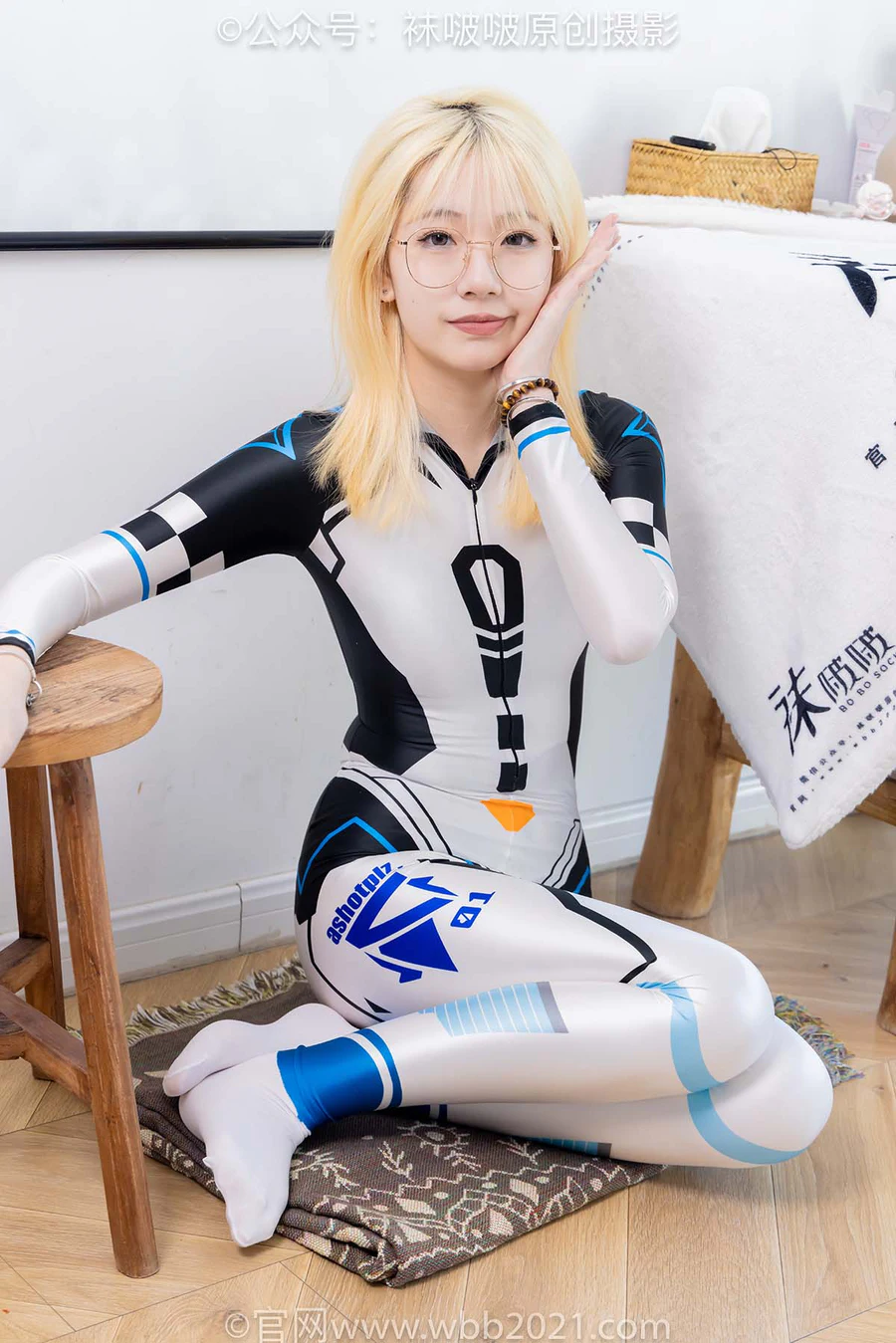 [BoBoSocks袜啵啵]NO.568 小甜豆-连体服、高跟鞋、厚白丝 BoBoSocks袜啵啵-第2张