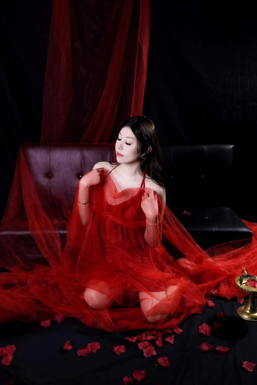 [YITUYU艺图语]2025.05.11 红色纱裙 甜甜 YITUYU艺图语-第2张