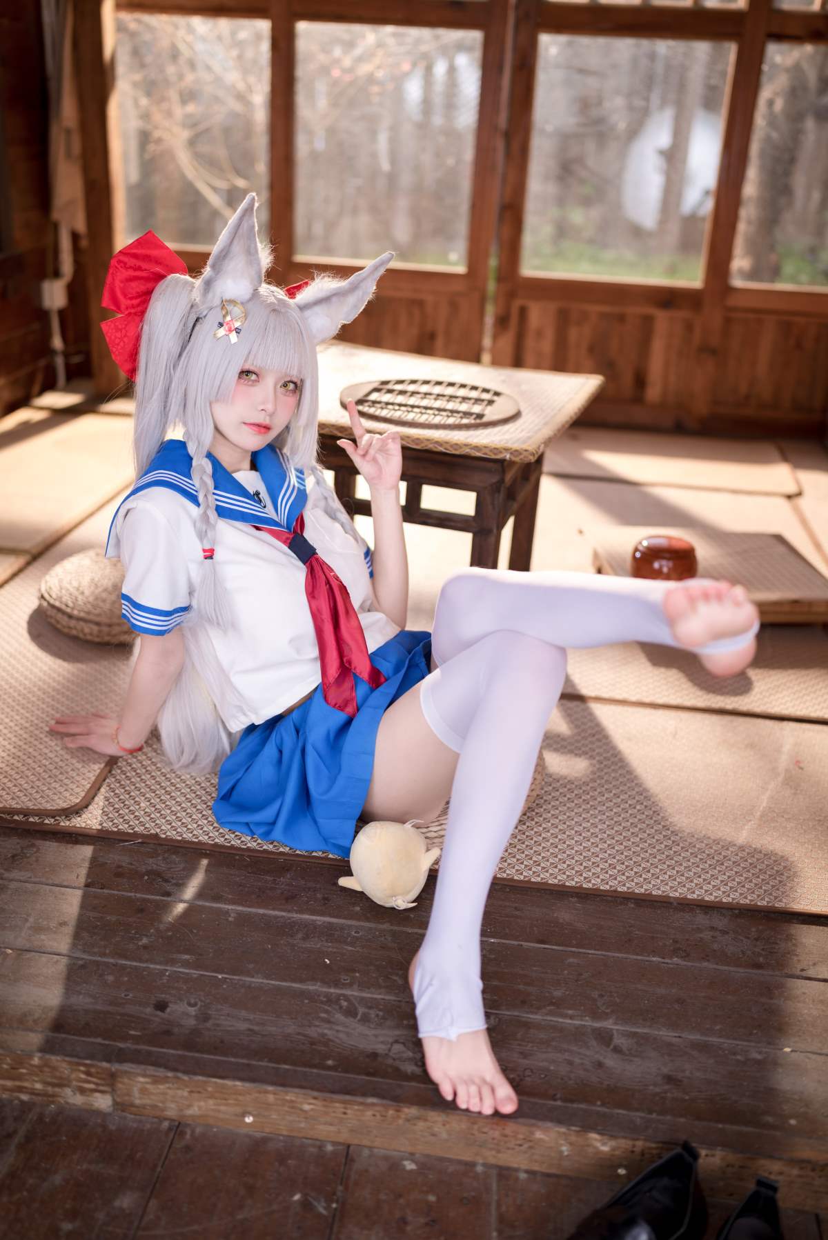 九柒喵 – 朝凪 JK Cosplay-第1张