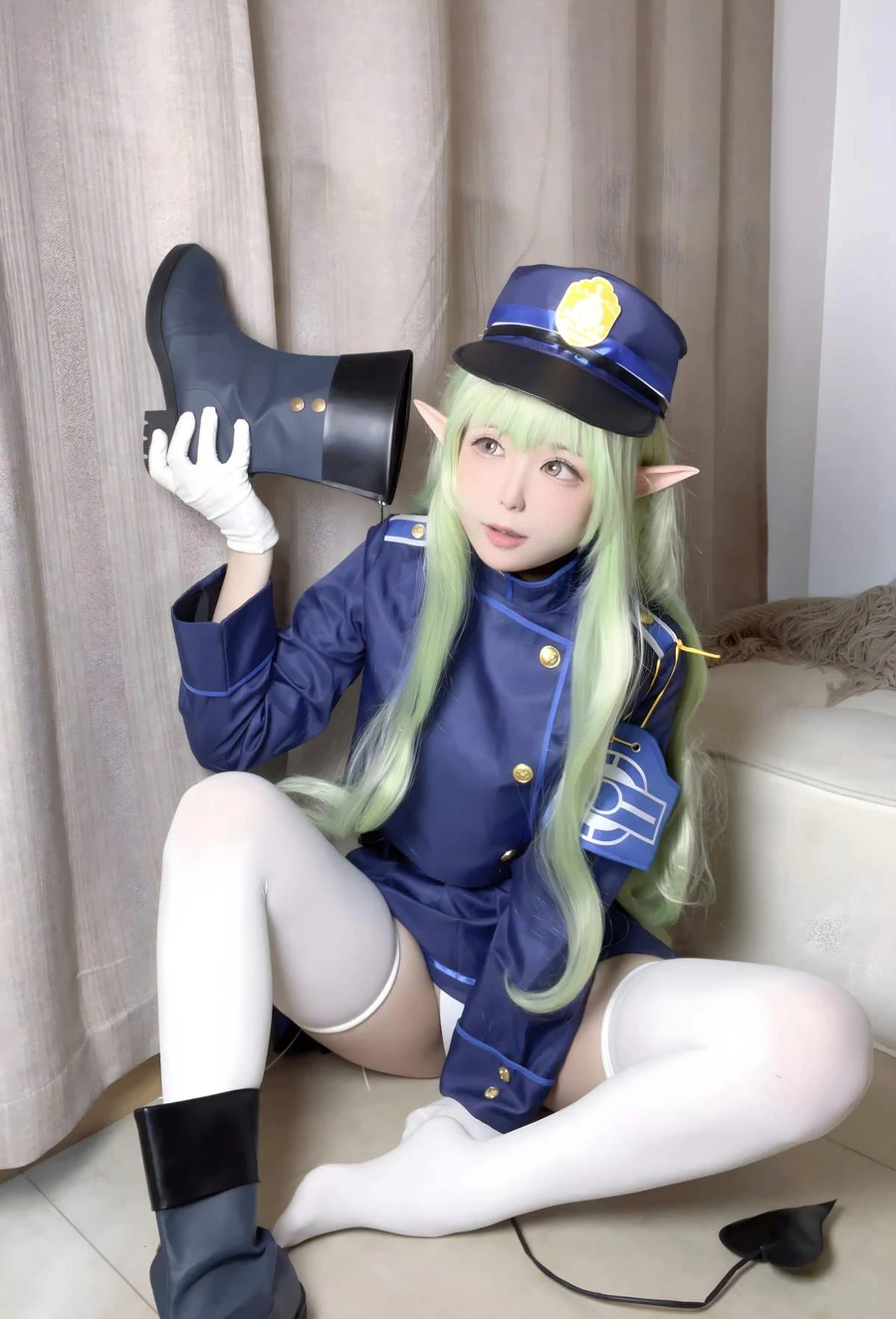 Quan冉有点饿 – 蔚蓝档案 橘光明 Cosplay-第1张