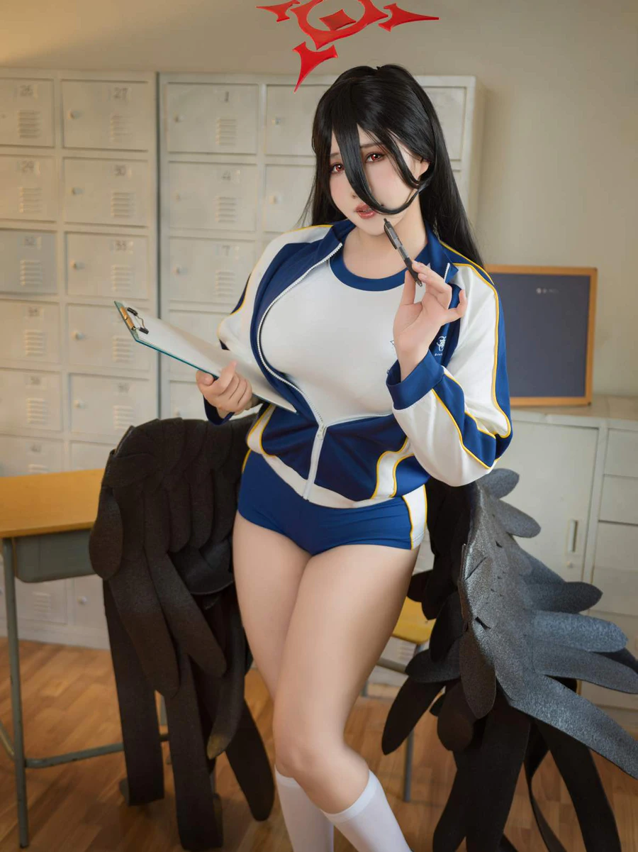 麻花麻花酱 – 蔚蓝档案 羽川莲见 Cosplay-第1张