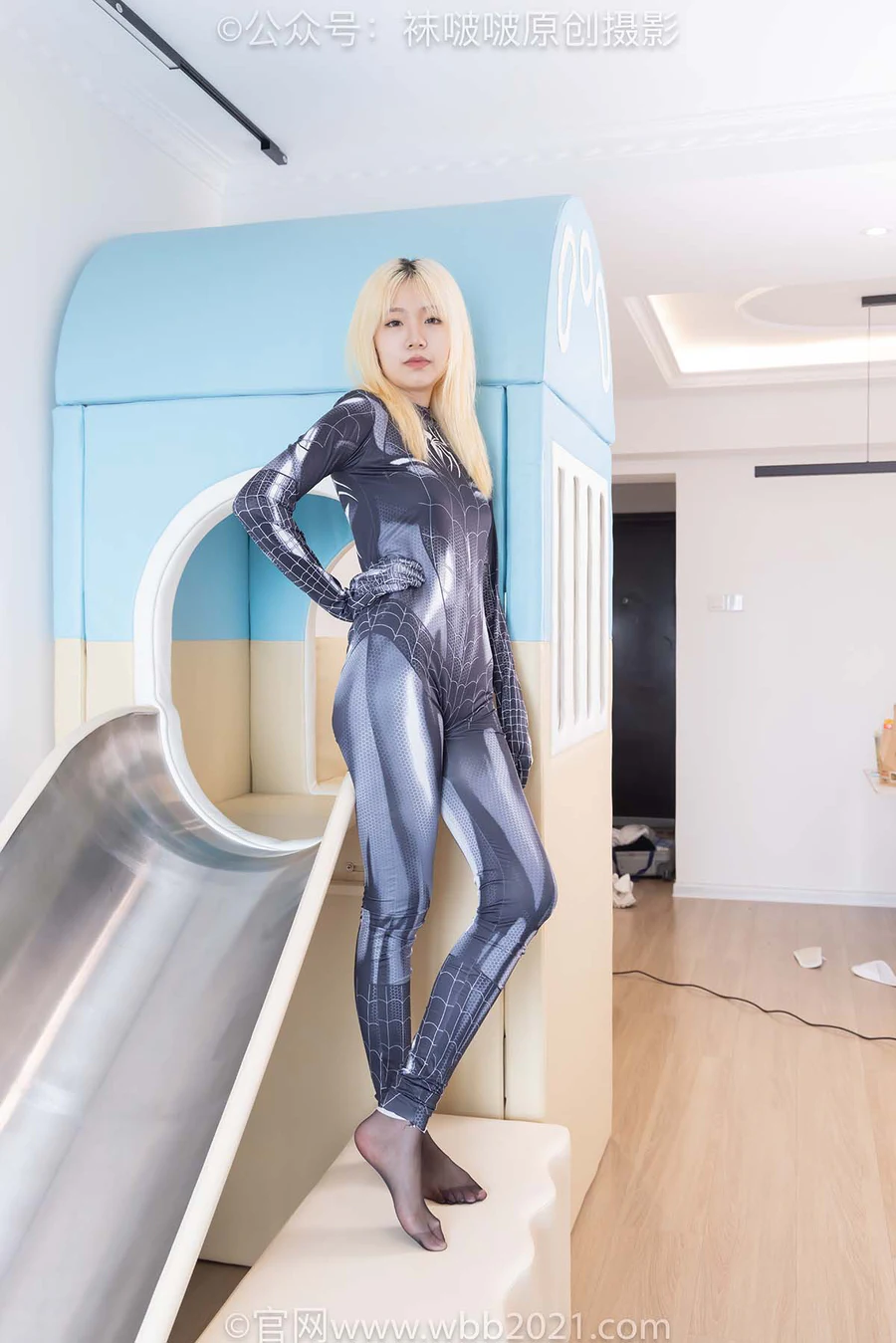 [BoBoSocks袜啵啵]NO.572 小甜豆-连体服、长靴、薄黑丝 BoBoSocks袜啵啵-第2张