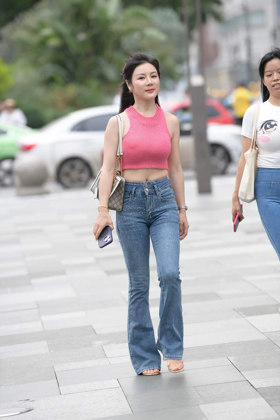 精选街拍作品 NO.4554 牛仔裤成熟美 街拍-第1张