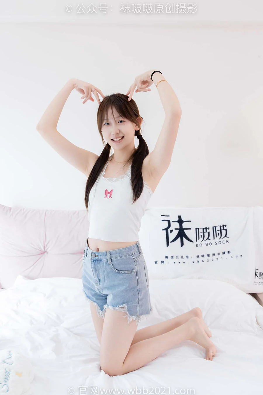 [BoBoSocks袜啵啵]NO.582 香菜-高跟鞋、厚白丝、裸足 BoBoSocks袜啵啵-第2张