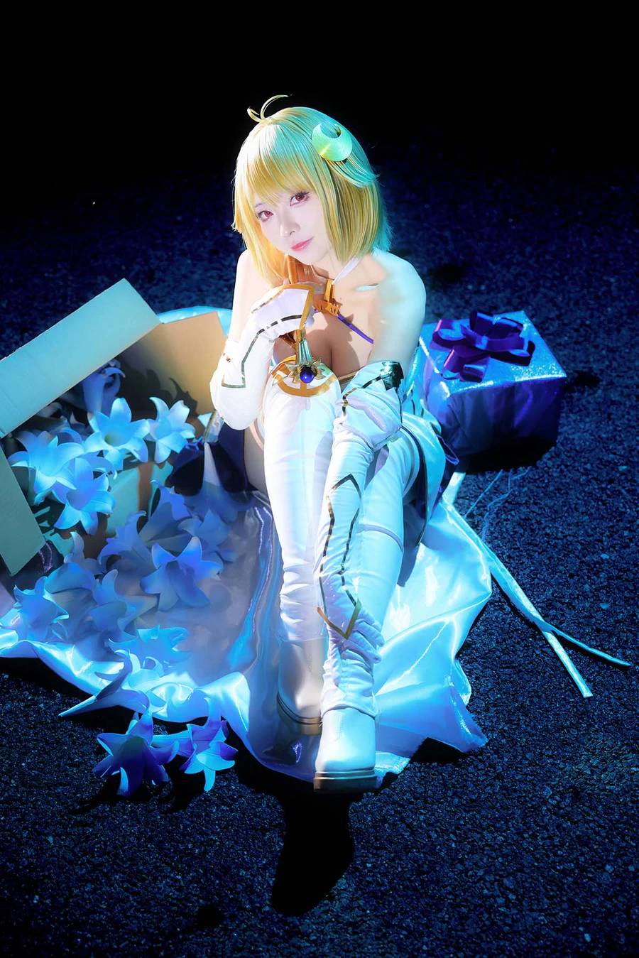 G44不会受伤 – 白色月姬 Cosplay-第1张