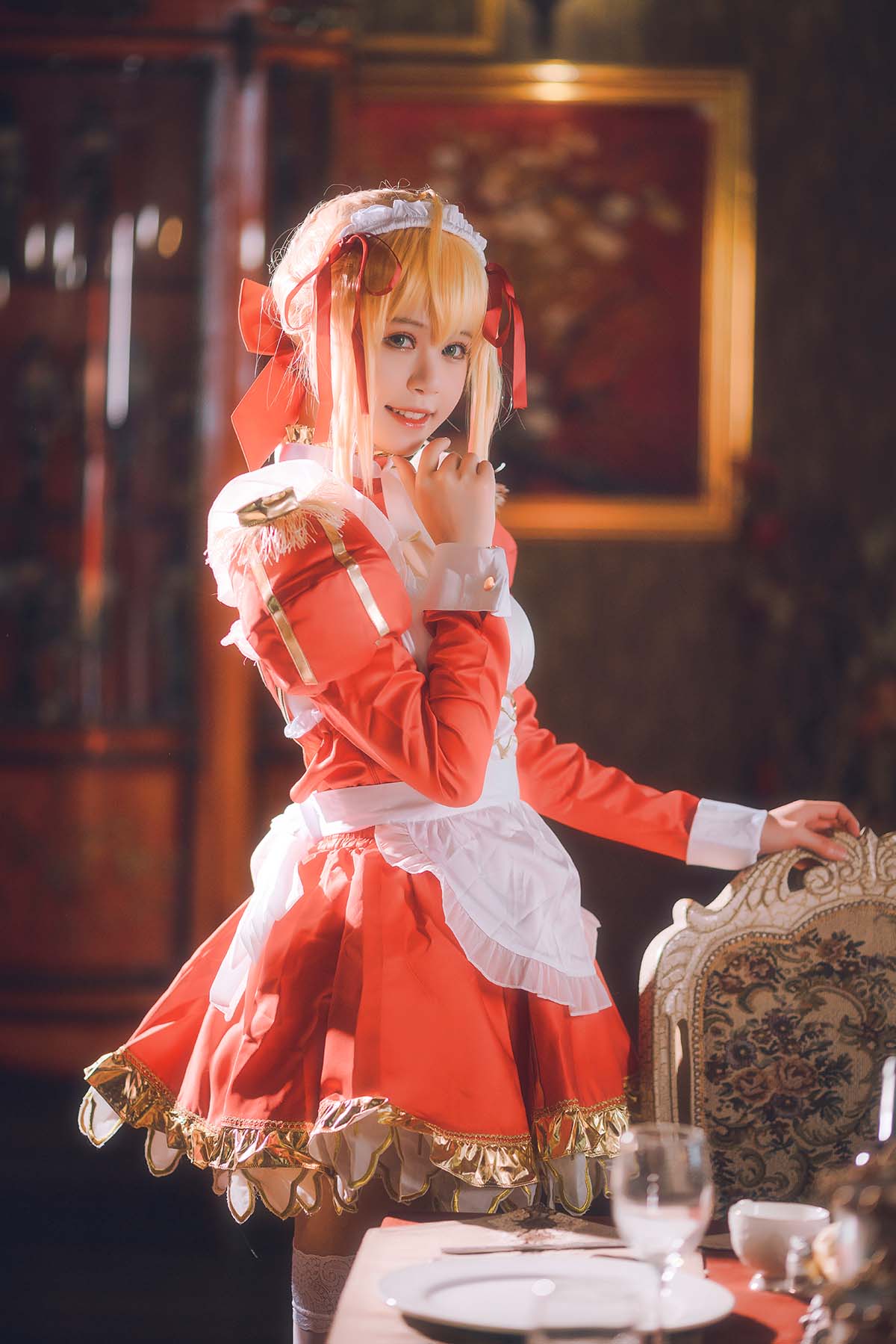 千反田鹿子 – 尼禄女仆 Cosplay-第1张