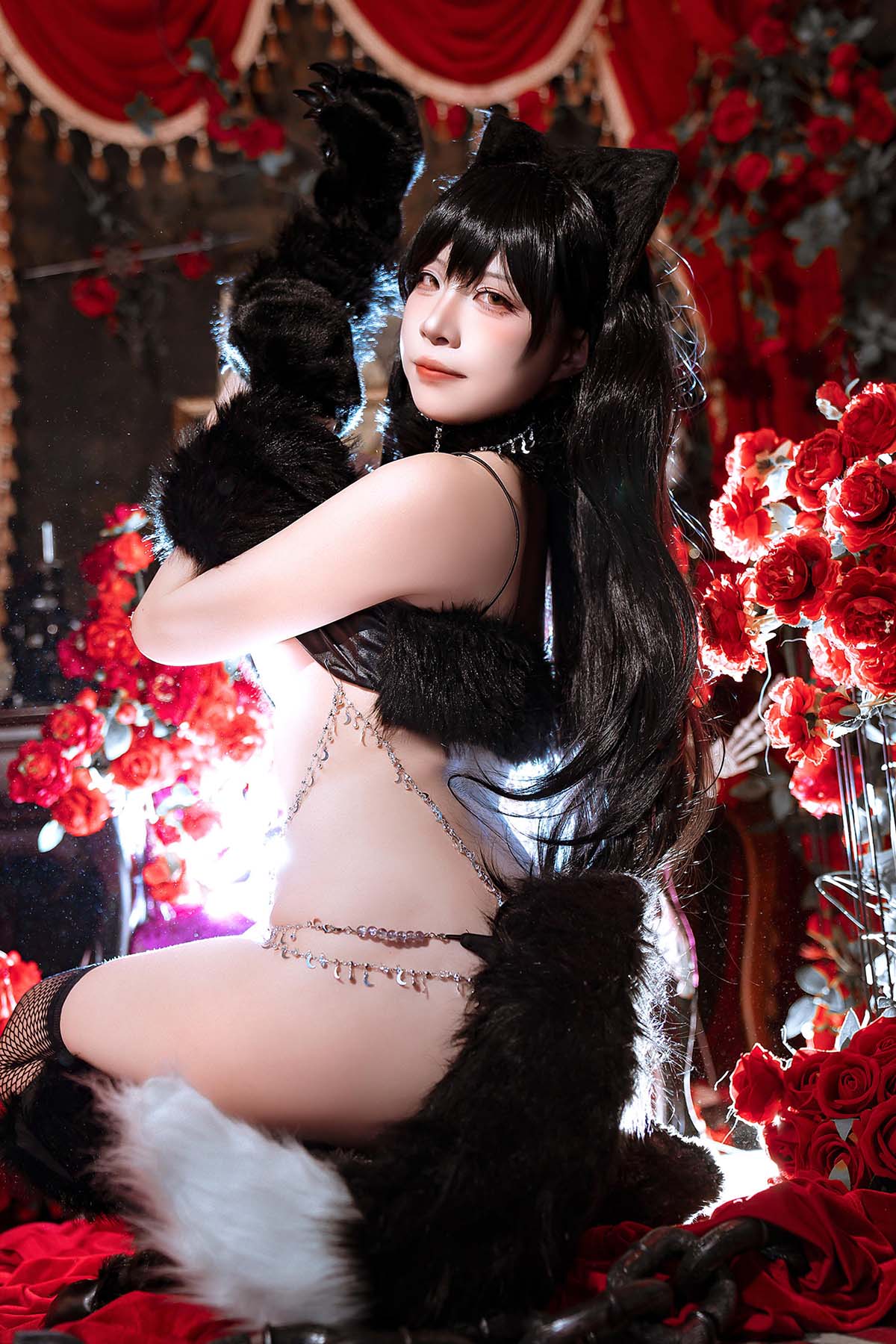 二佐Nisa – 碧蓝航线 爱宕万圣节 Cosplay-第1张