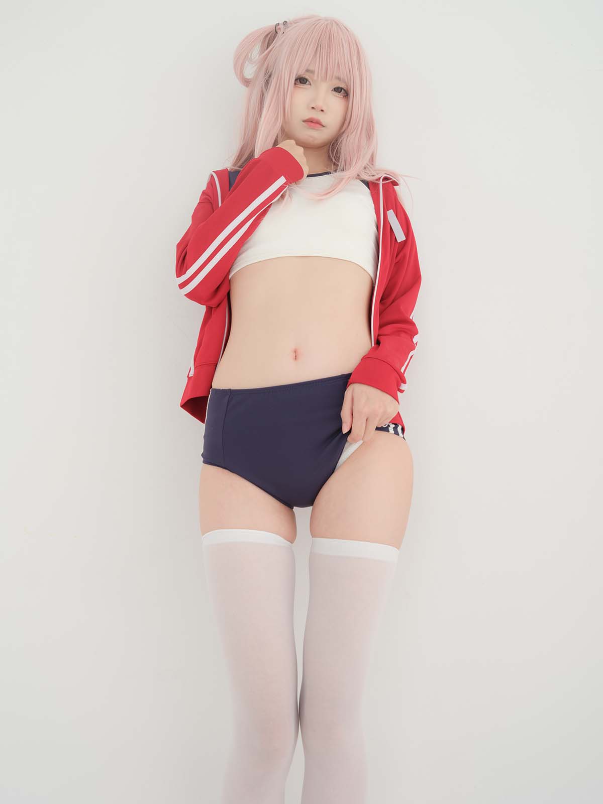 五更百鬼 – 舰长 体操服 猫耳 Cosplay-第1张