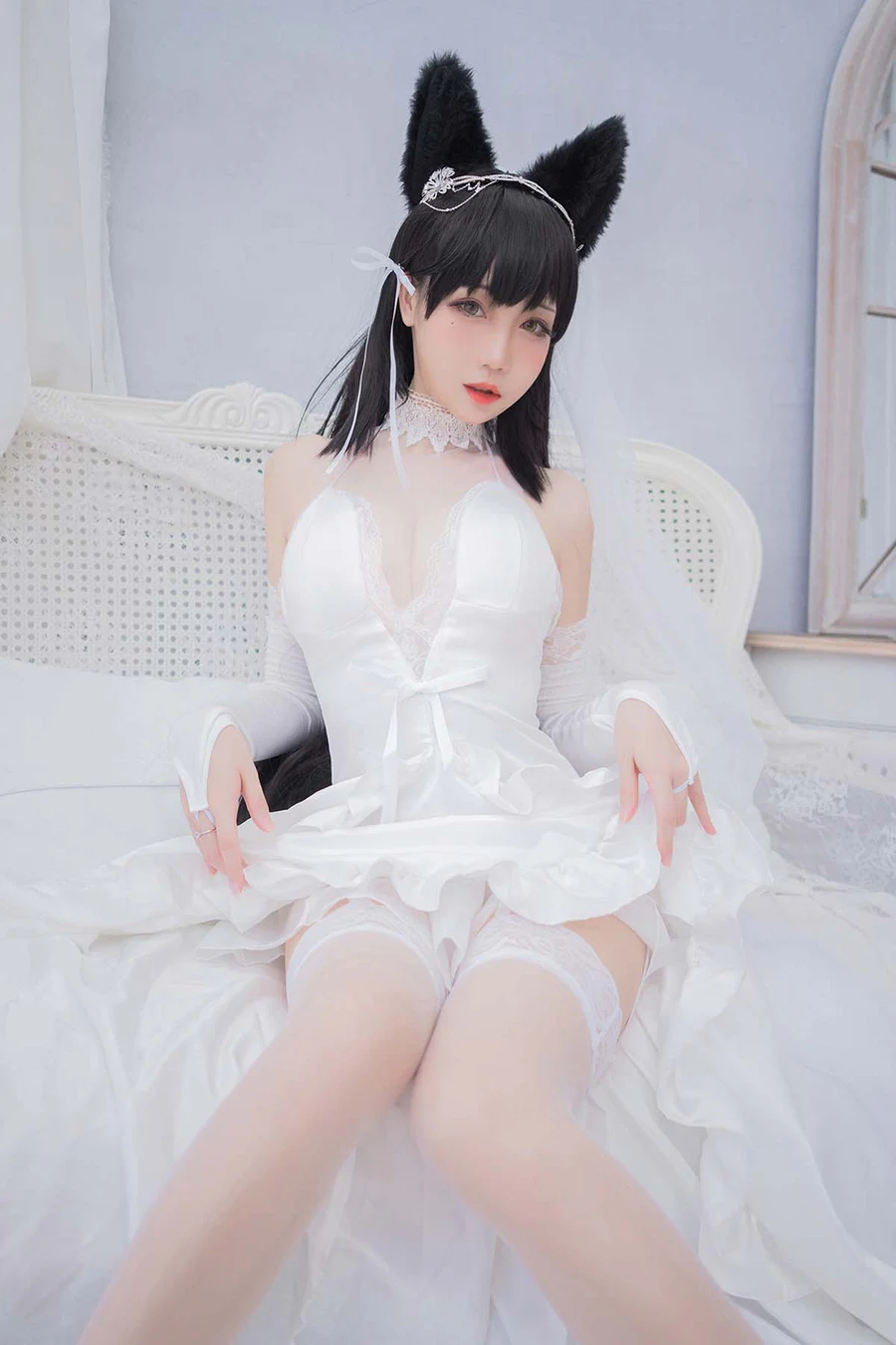 焖焖碳 – 爱宕花嫁 Cosplay-第1张