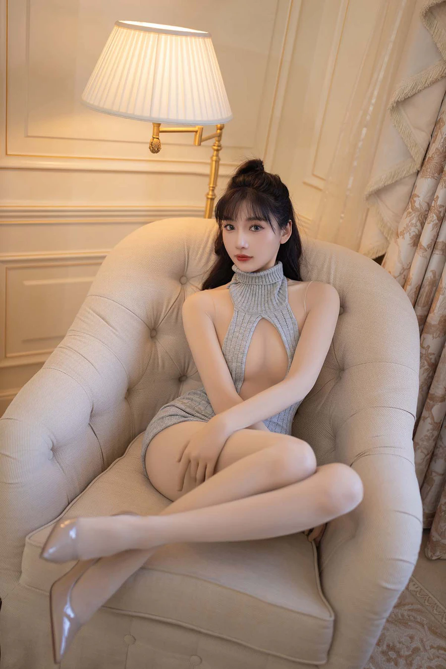 陆萱萱 – 肉色连体衣 JPJX极品精选-第1张