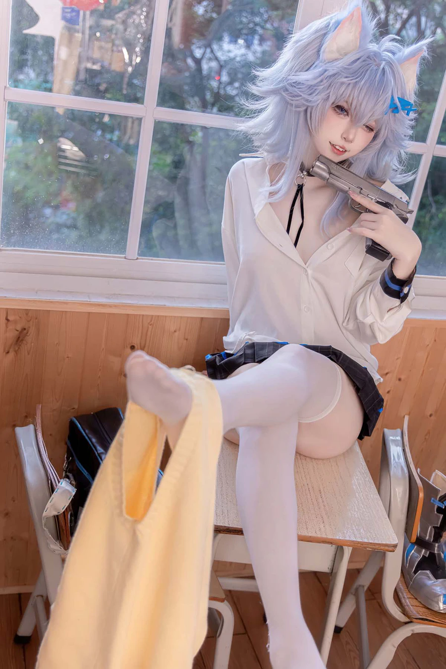 纸悦Etsu_ko – 少女前线 PA-15 高校心跳物语 Cosplay-第1张