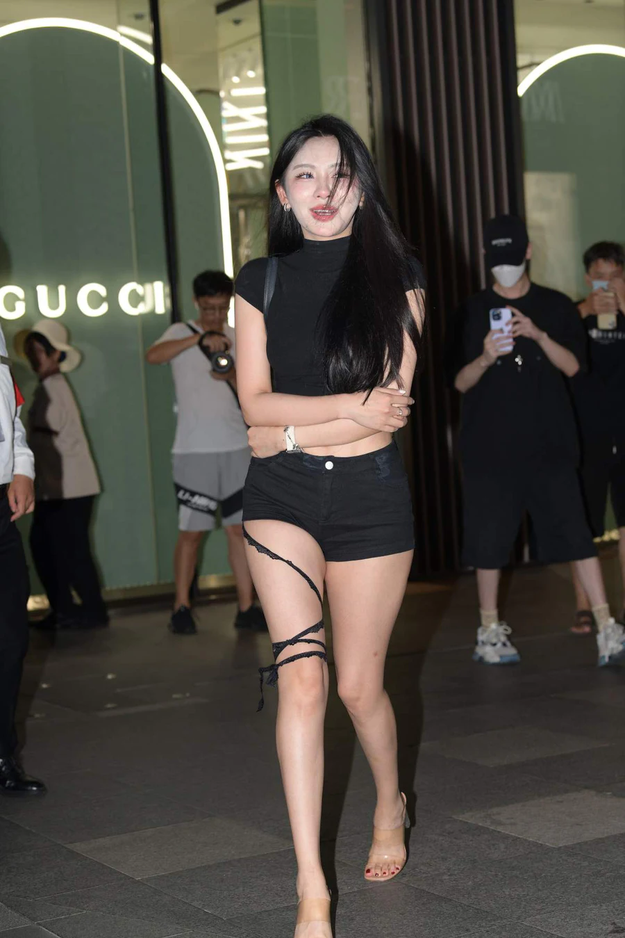 精选街拍作品 NO.4625 飒爽黑色系 街拍-第1张