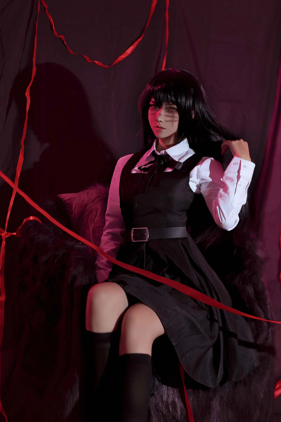 Seya-狮砸 – 电锯人 三鹰朝 Cosplay-第1张