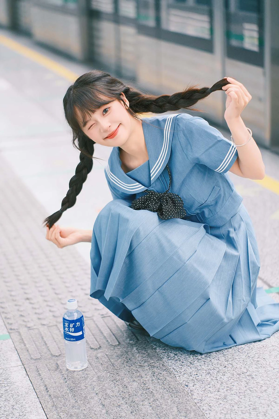 [YITUYU艺图语]2025.06.14 蓝色系jk 夏芋小年 YITUYU艺图语-第1张