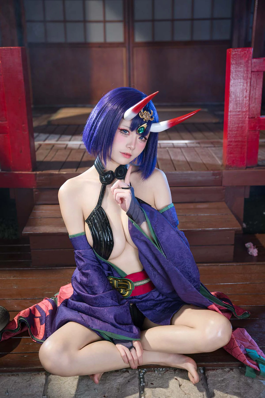 九柒喵 – 酒吞童子 原皮 Cosplay-第1张