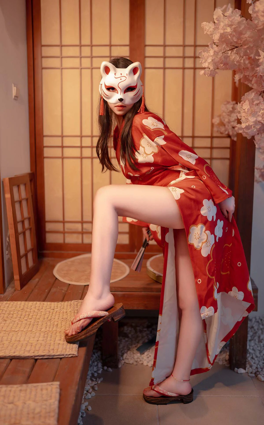 Bangni邦尼 – 和服束缚 Cosplay-第1张