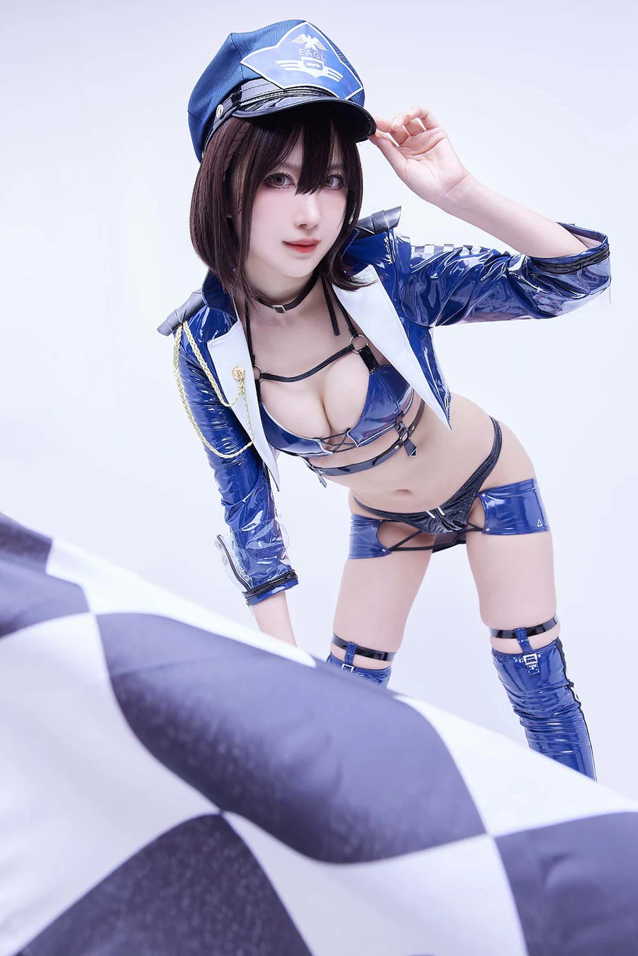 Shika小鹿鹿 – 碧蓝航线 巴尔的摩赛车服 Cosplay-第1张