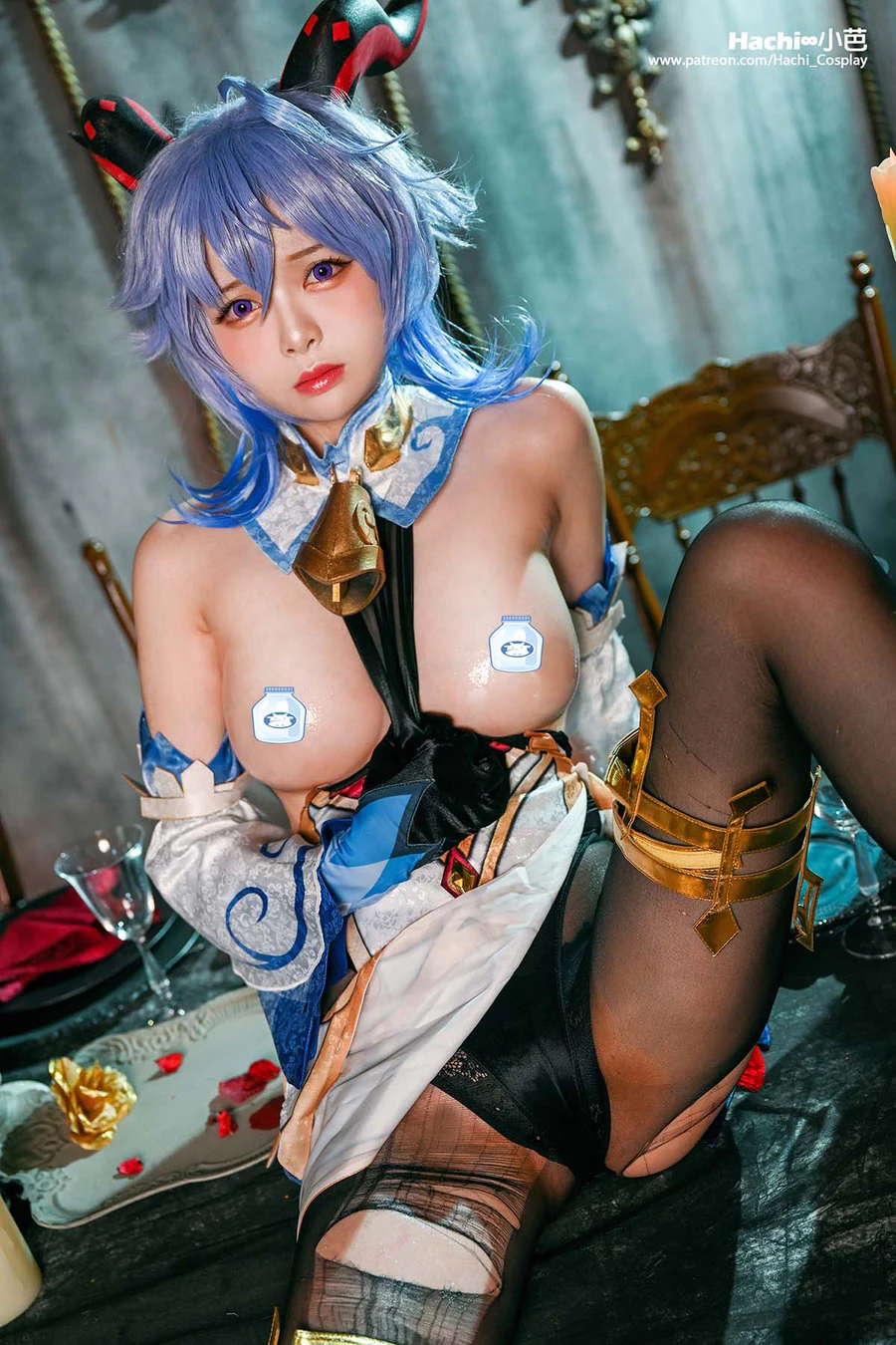 Hachi小芭 – Ganyu Cosplay-第1张