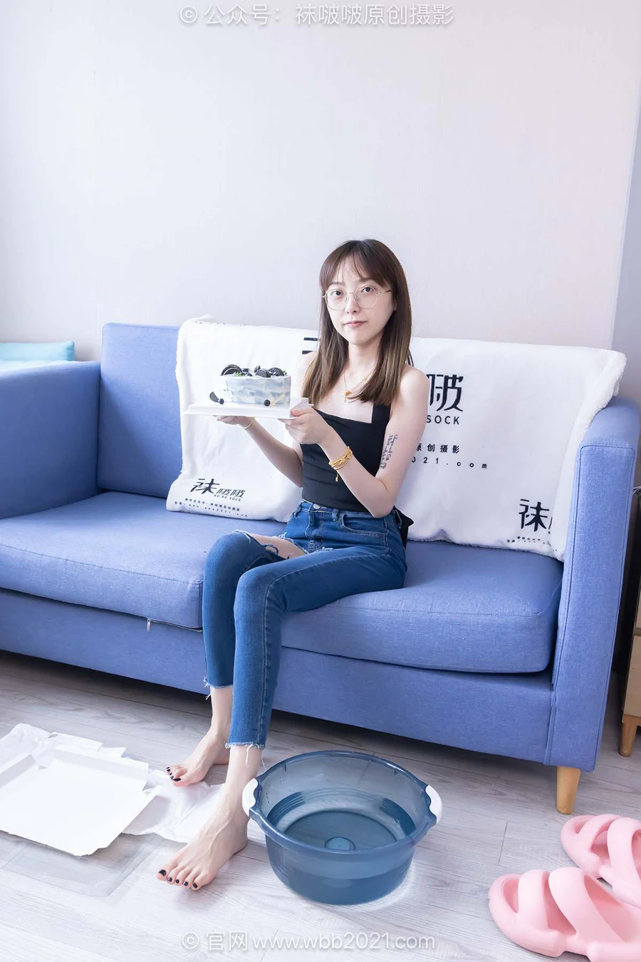 [BoBoSocks袜啵啵]NO.591 稚予-高跟凉鞋、薄肉丝、裤里丝、裸足、裸足泡脚 BoBoSocks袜啵啵-第2张