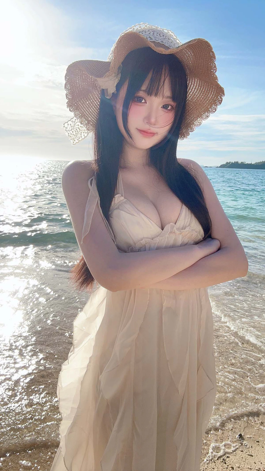 Yuki亭 – 2024冲绳夏日自拍册 沙滩裙 Cosplay-第1张