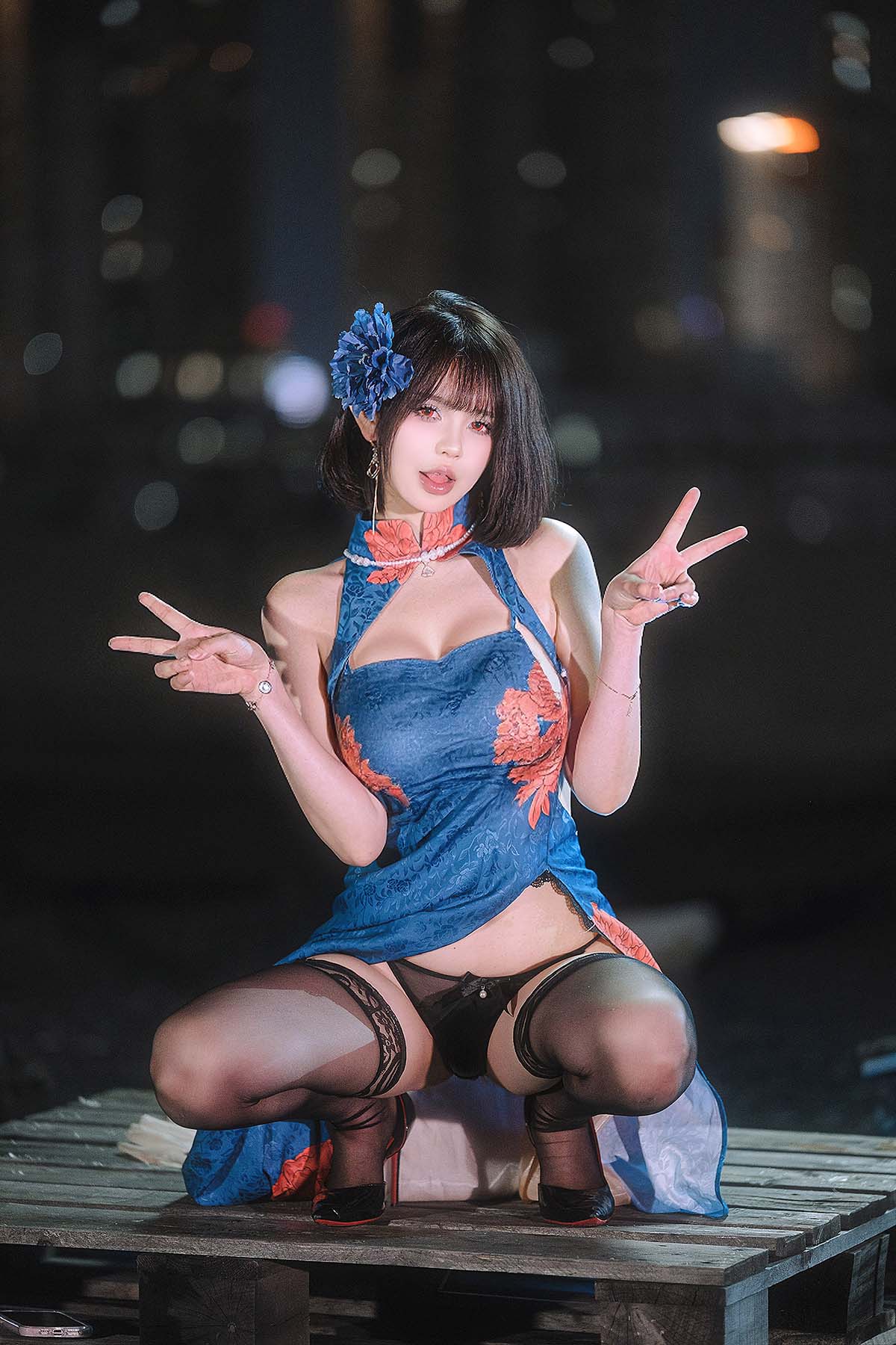 Tina很妖孽呀 – 碧蓝航线 建武 旗袍 Cosplay-第1张