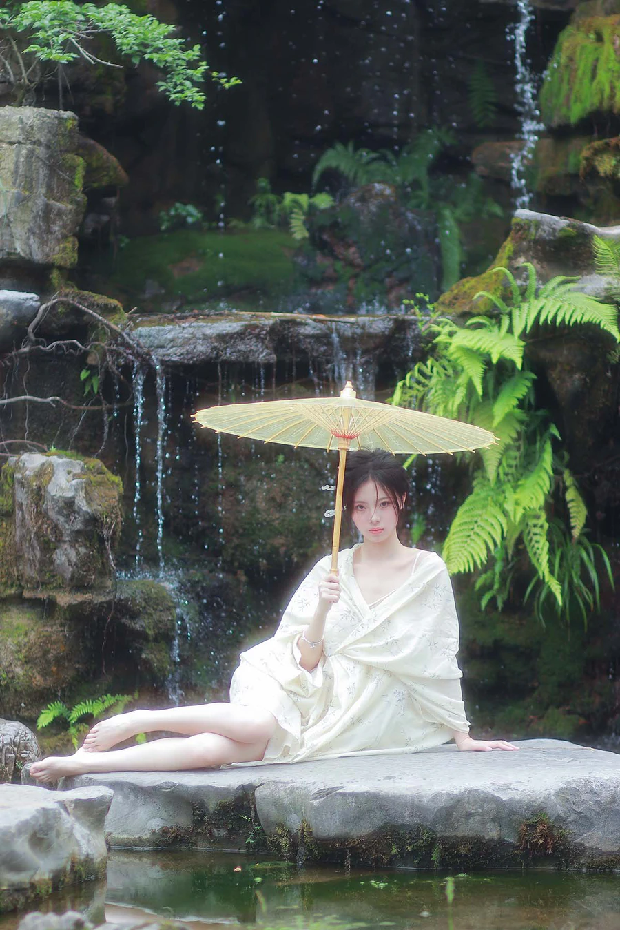 [YITUYU艺图语]2025.06.26 清冷感新中式～初夏的绿意 鹿离 YITUYU艺图语-第2张