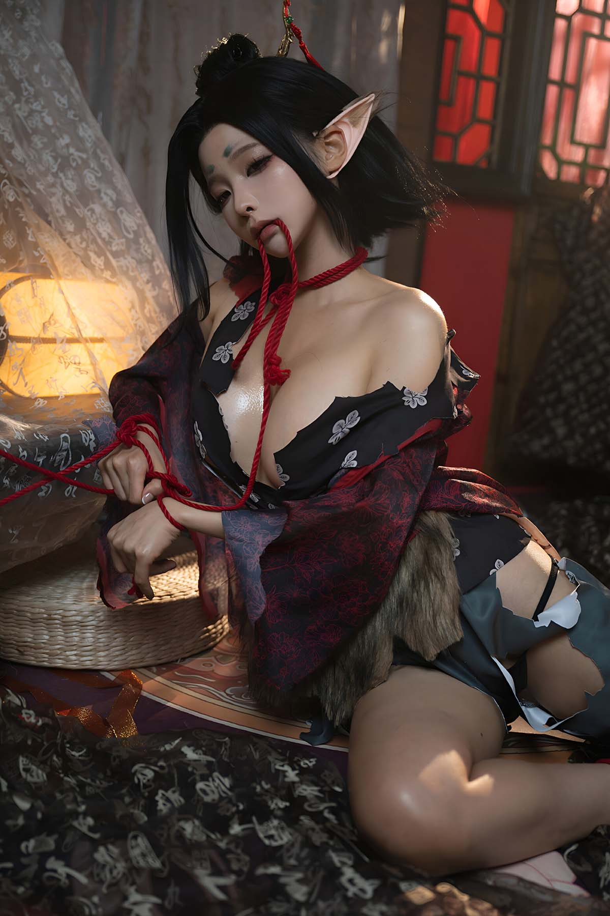 蠢沫沫 – 黑神话 萍萍 Cosplay-第1张