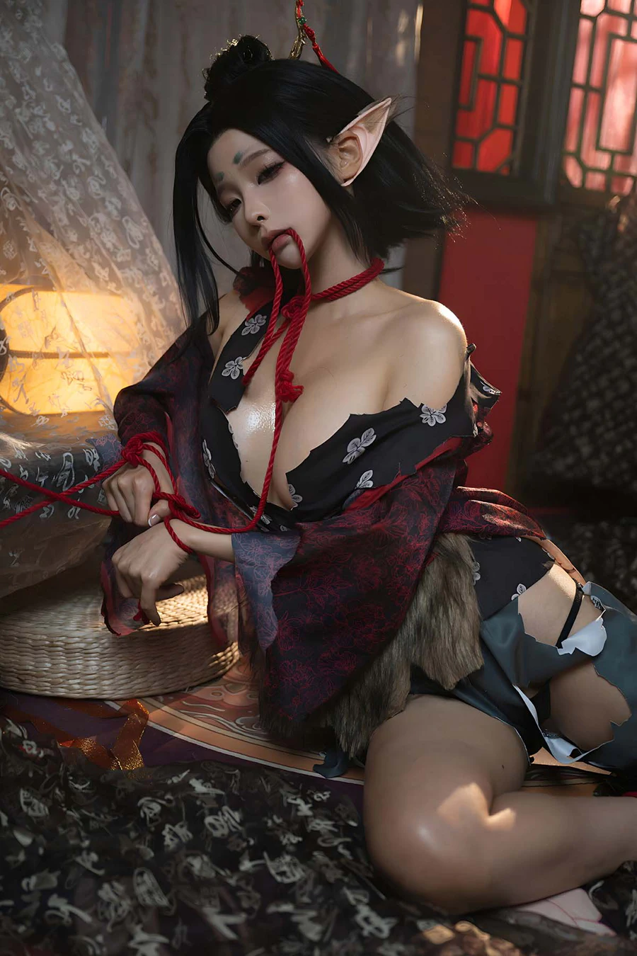 蠢沫沫 – 黑神话 萍萍 Cosplay-第1张