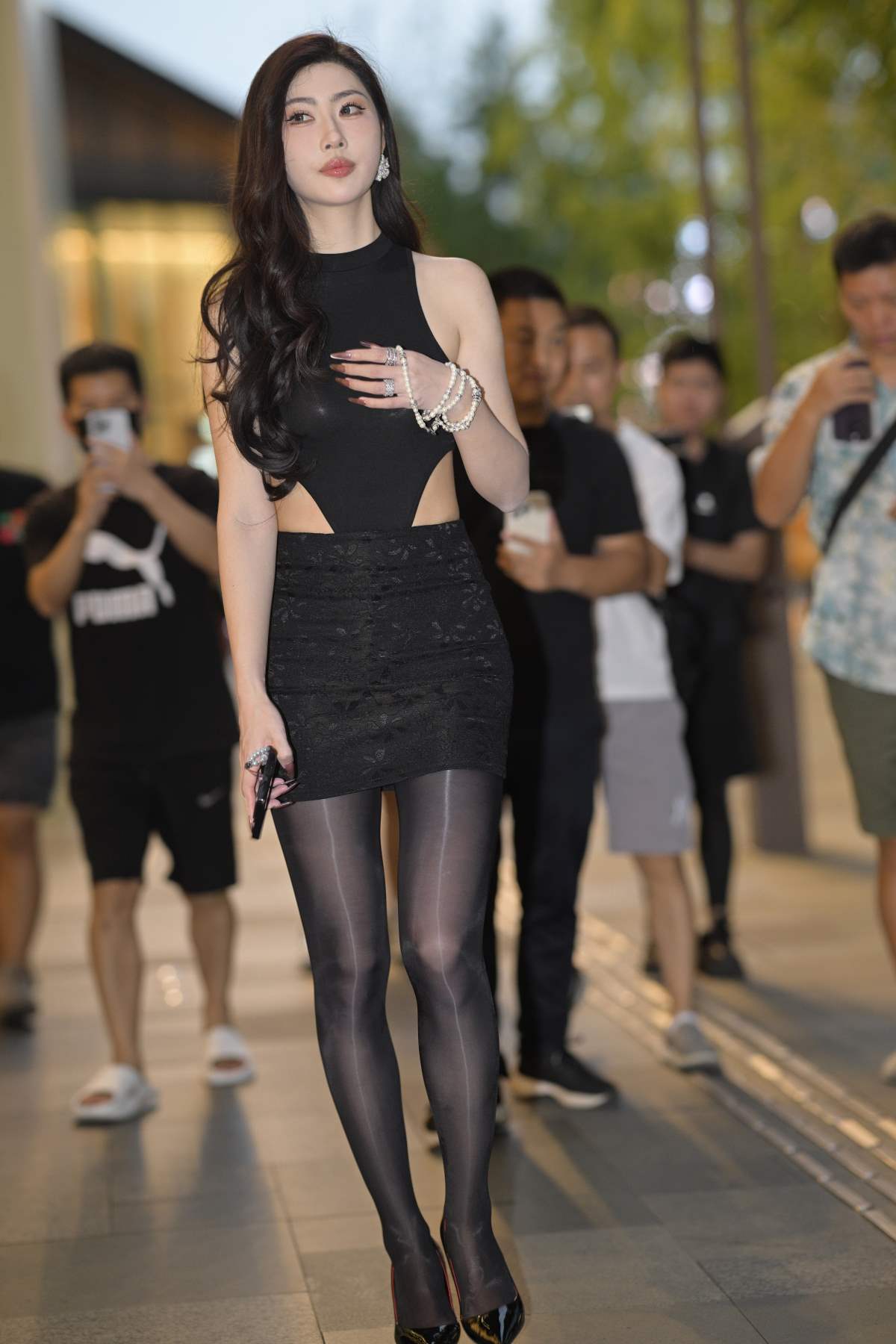 精选街拍作品 NO.4730 性感黑色系 街拍-第1张