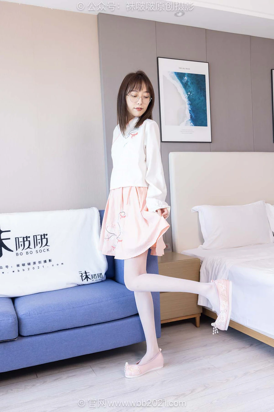 [BoBoSocks袜啵啵]NO.595 稚予-皮鞋、平底布鞋、薄肉丝、薄白丝 BoBoSocks袜啵啵-第1张