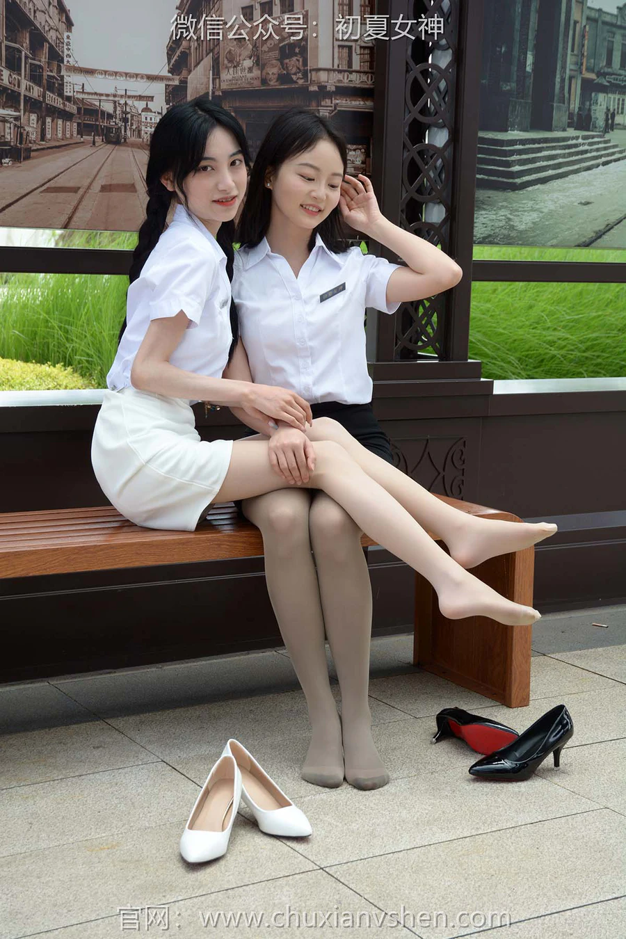 初夏女神 NO.294 柒柒、双双 黑白二期 CXNS初夏女神-第1张