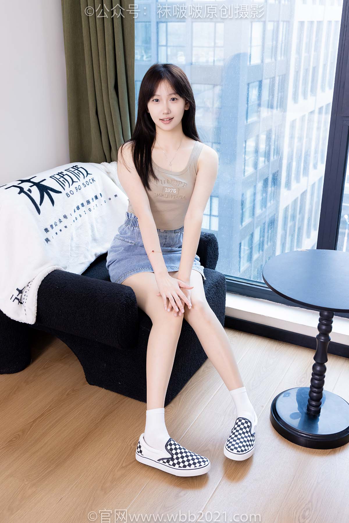 [BoBoSocks袜啵啵]NO.599 香菜-帆布鞋、白棉袜、薄肉丝 BoBoSocks袜啵啵-第1张