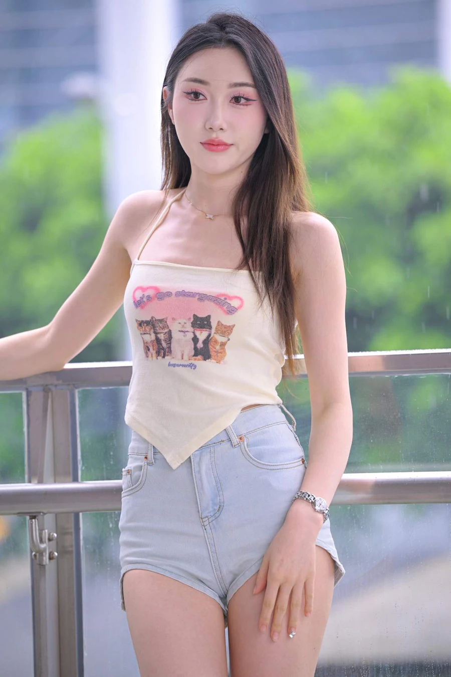 精选街拍作品 NO.4802 可爱粉女孩 街拍-第1张